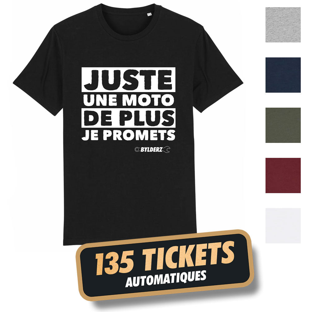 T-shirt Juste une moto de plus, je promets - Main Image