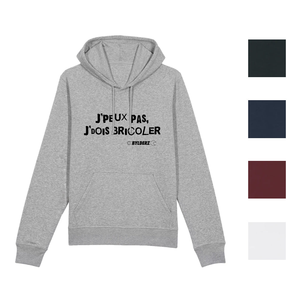Hoodie Je peux pas je dois bricoler Bylderz
