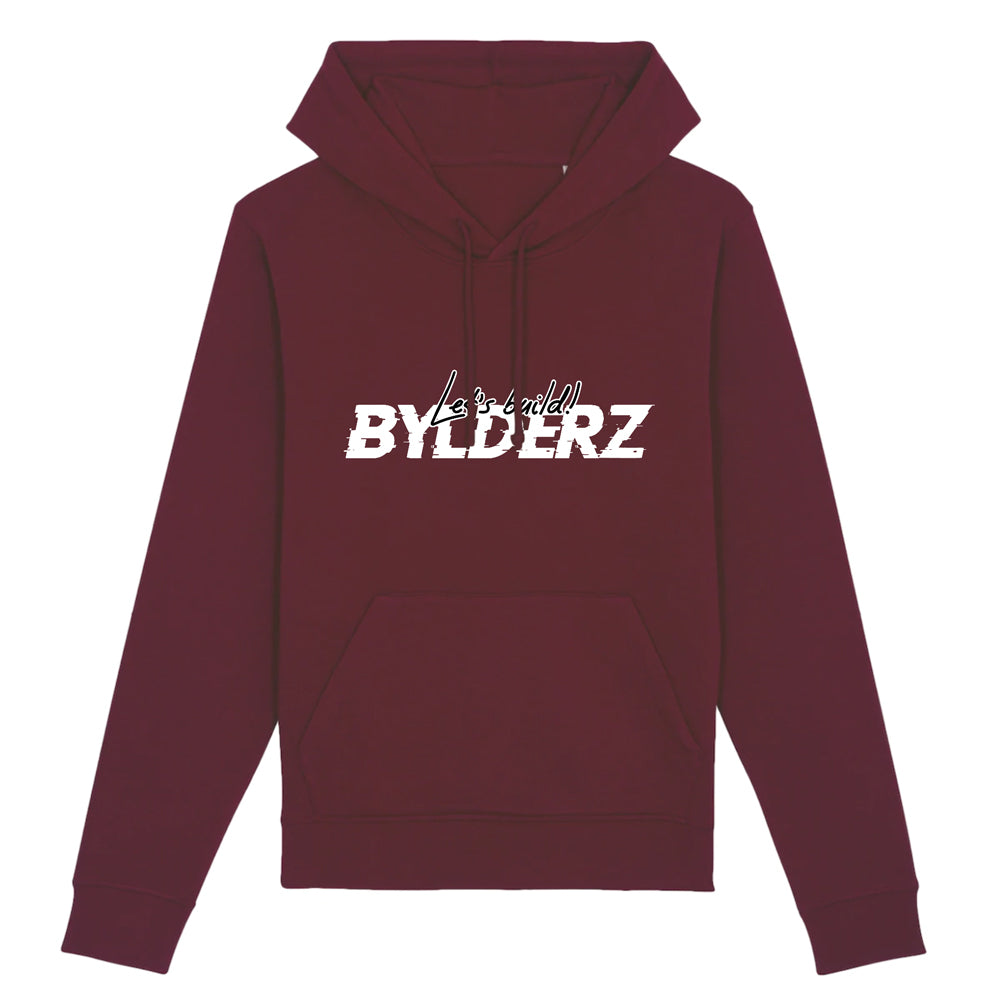 Hoodie Let's Build Bylderz Bordeaux