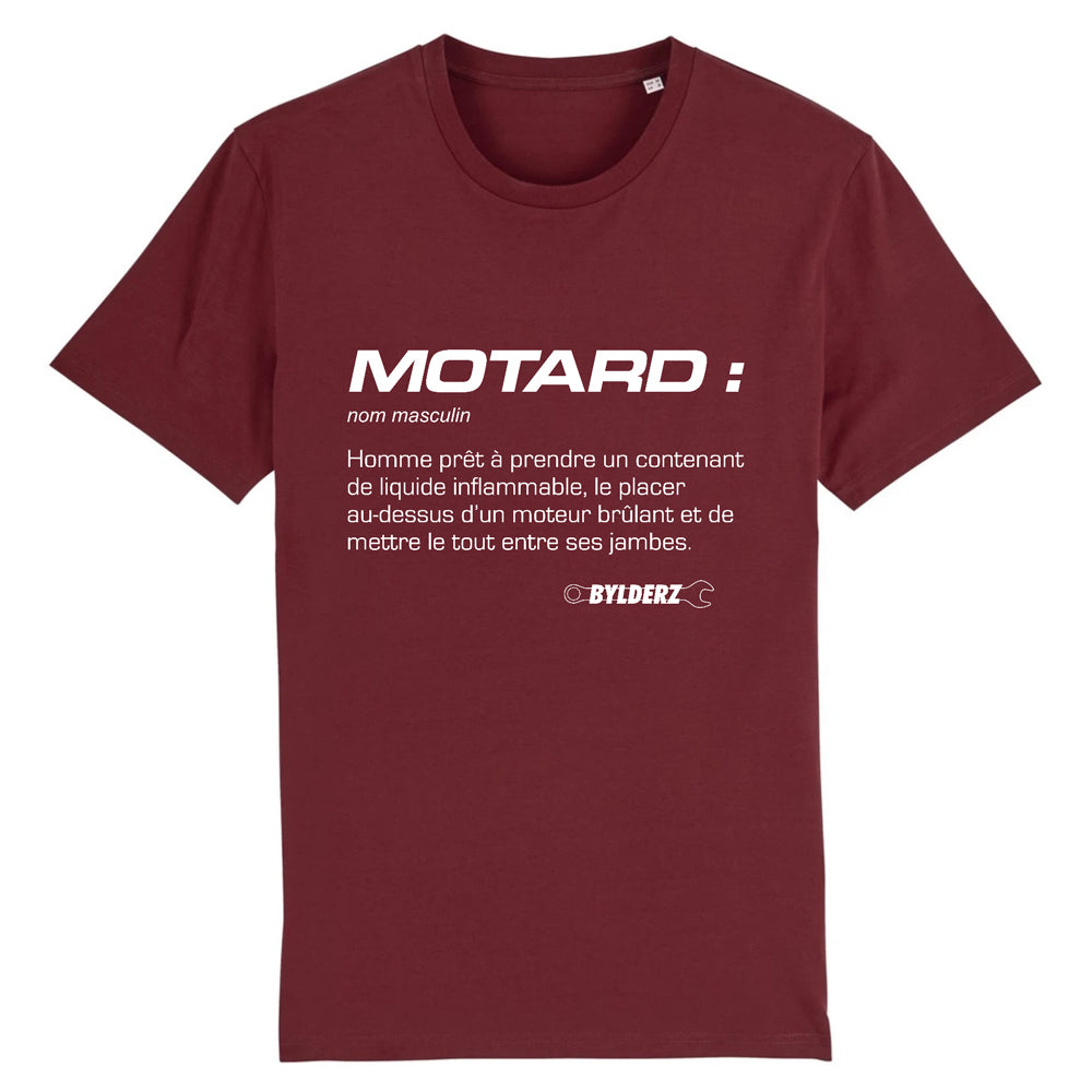 T-shirt Définition Motard Bylderz Bordeaux