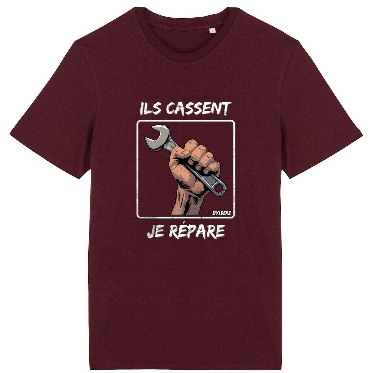 Ils cassent, je répare Graphic T-shirt 100% coton bio