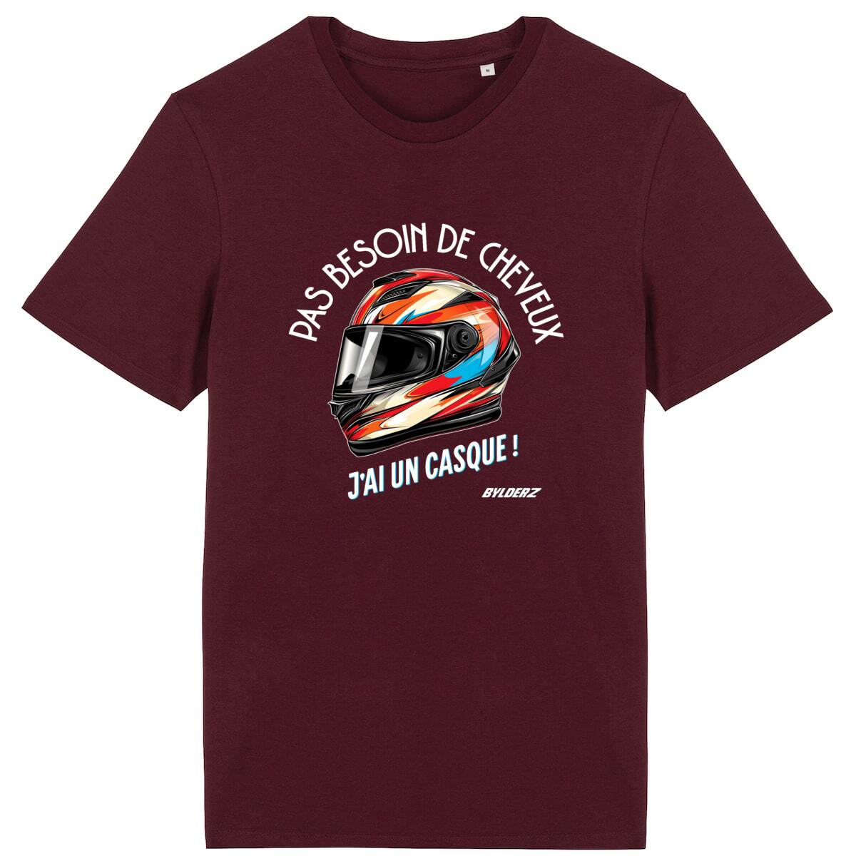 Pas besoin de cheveux, j'ai un casque Graphic T-shirt 100% coton bio