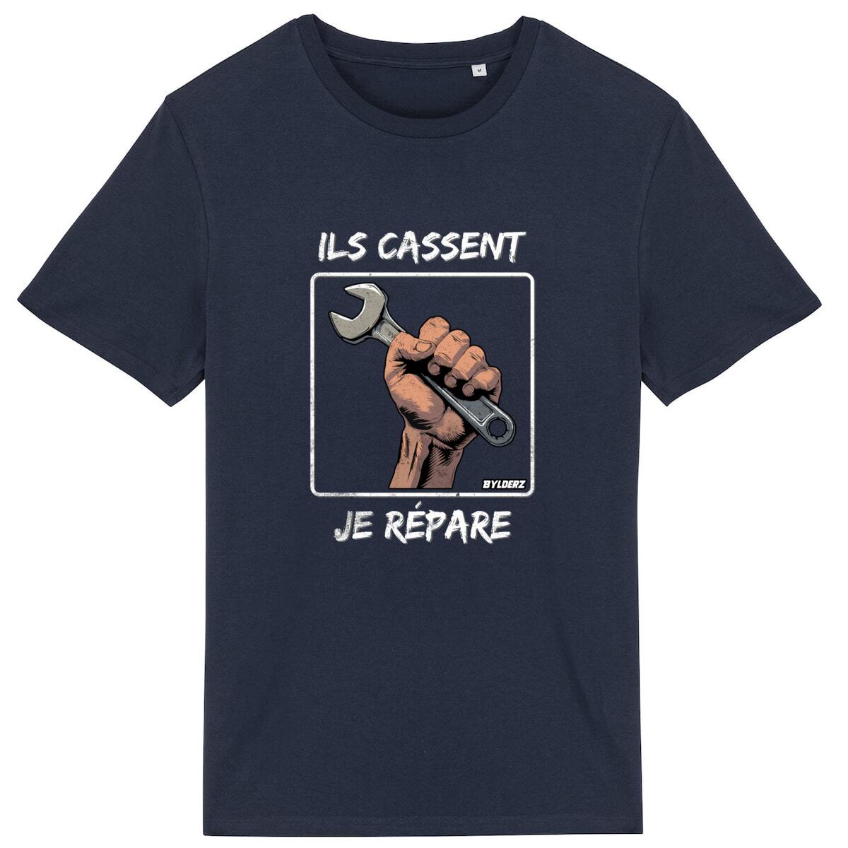 Ils cassent, je répare Graphic T-shirt 100% coton bio