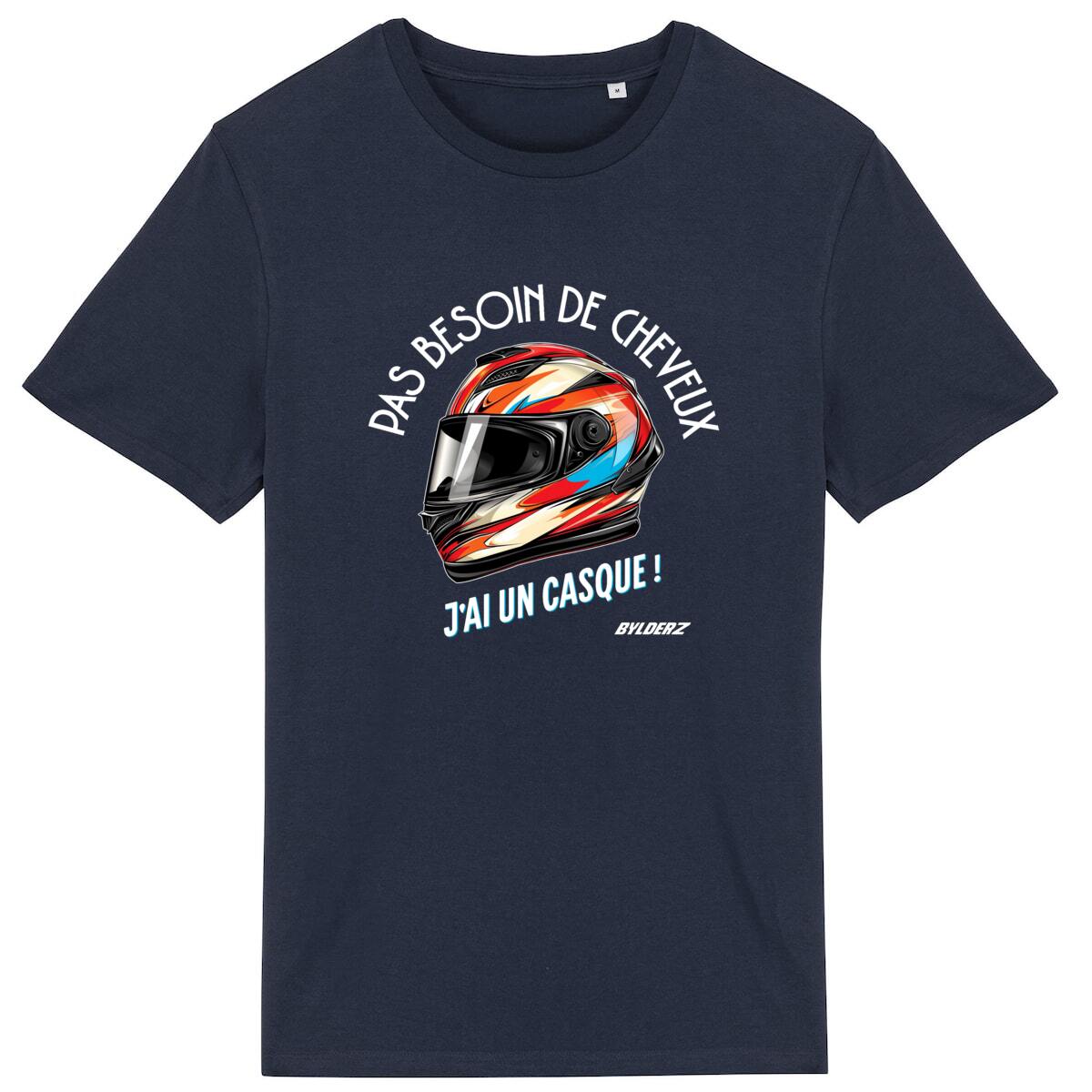 Pas besoin de cheveux, j'ai un casque Graphic T-shirt 100% coton bio