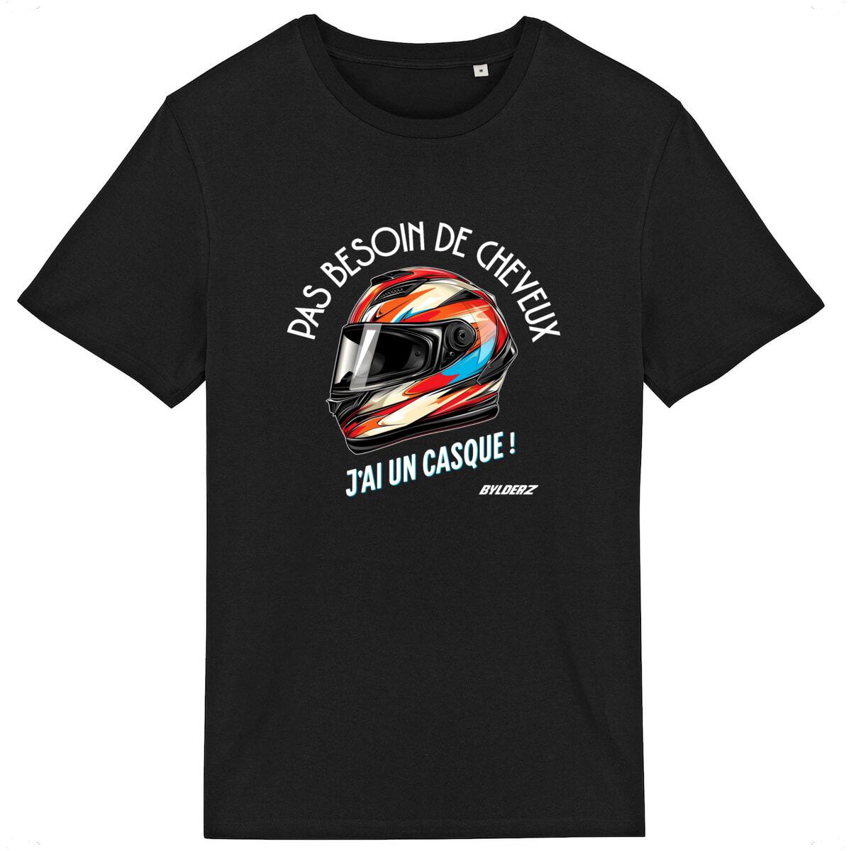 Pas besoin de cheveux, j'ai un casque Graphic T-shirt 100% coton bio