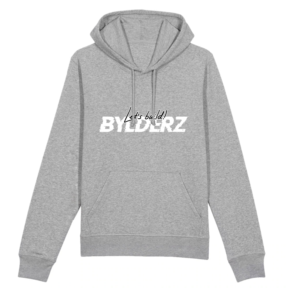 Hoodie Let's Build Bylderz Gris