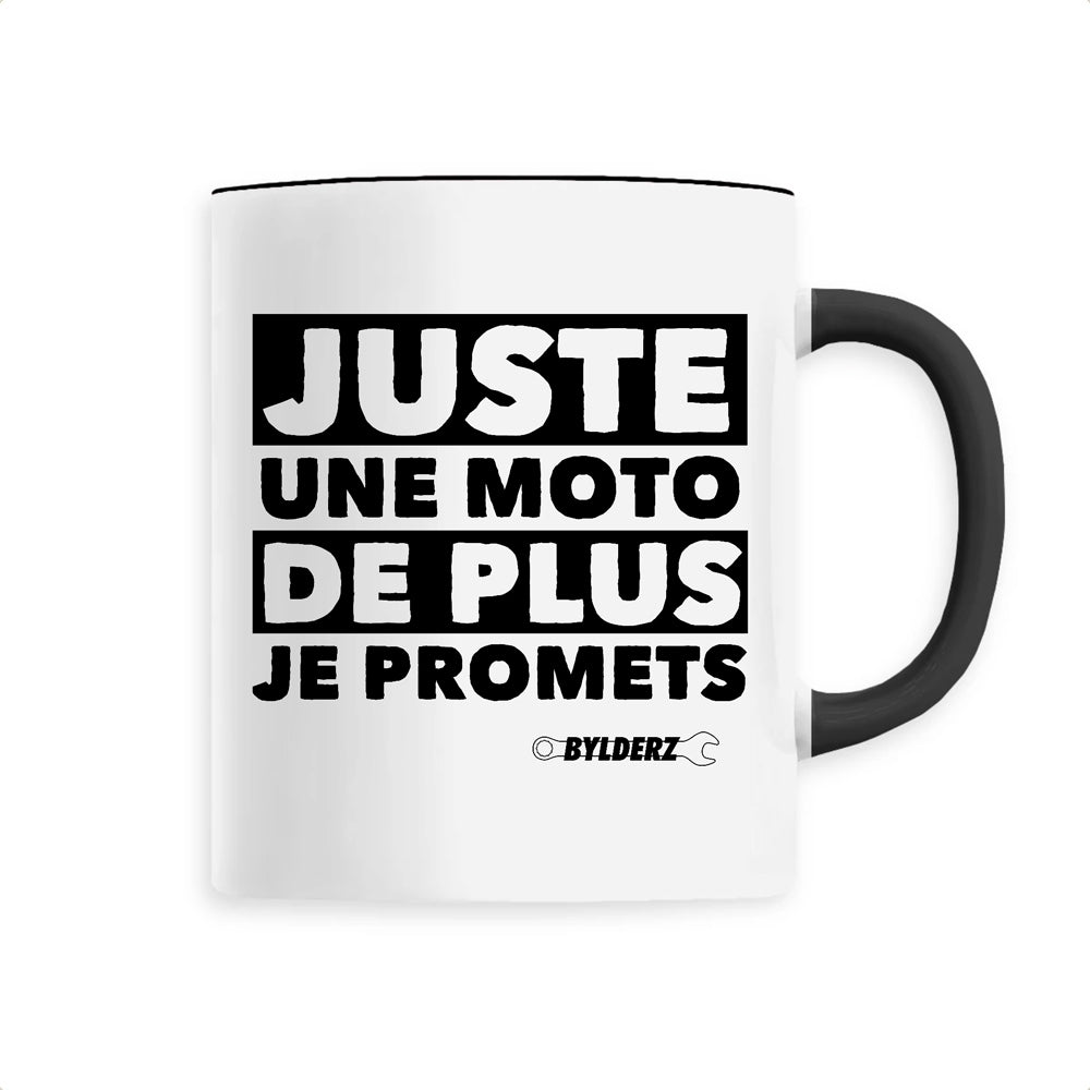 Mug céramique tasse à café Juste une moto de plus je promets Bylderz