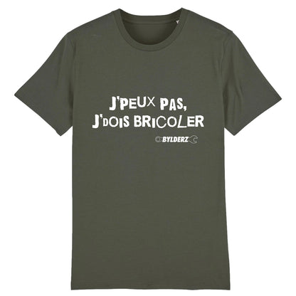 T-shirt Bylderz Kaki Je peux pas je dois bricoler