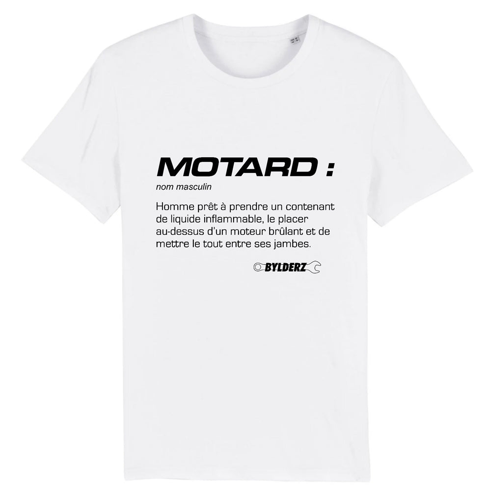 T-shirt Définition Motard Bylderz Blanc