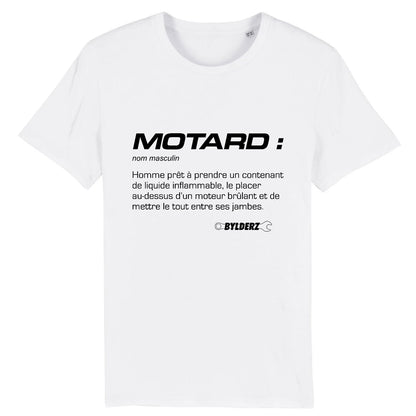 T-shirt Définition Motard Bylderz Blanc