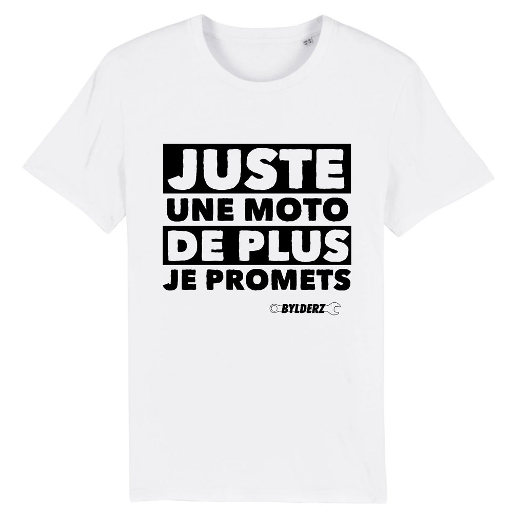 T-shirt Blanc Juste une moto de plus Bylderz