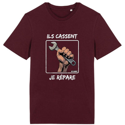 Ils cassent, je répare Graphic T-shirt 100% coton bio