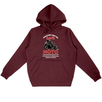 Imaginez Une Vie Sans Moto Hoodie 280 GSM