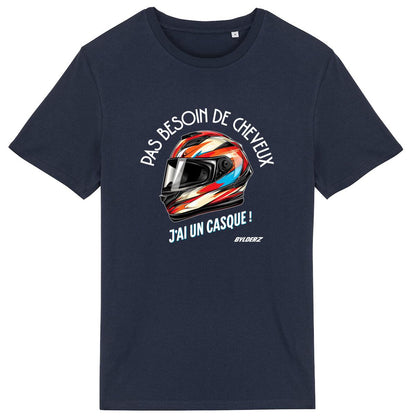 Pas besoin de cheveux, j'ai un casque Graphic T-shirt 100% coton bio